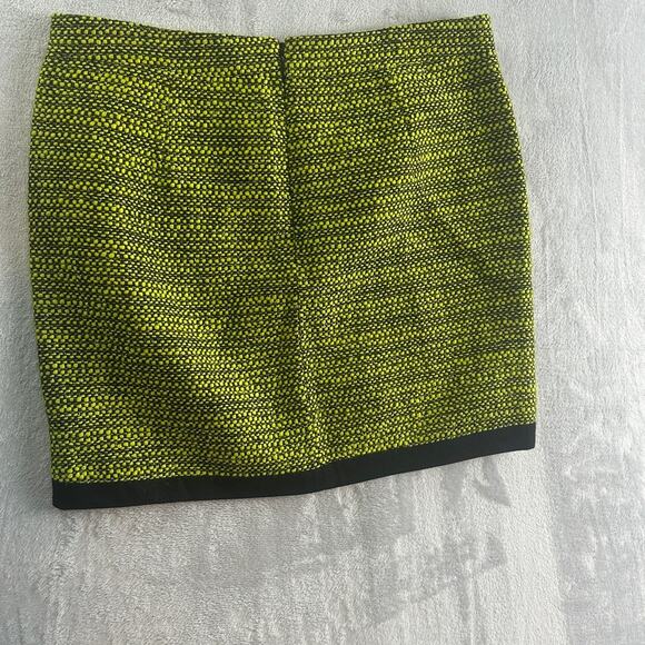 J. Crew Piped Tweed Mini Skirt – Green & Black – Size 6 - Picture 3 of 10
